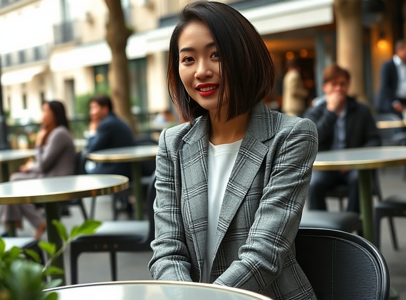 Blazer cinza mescla