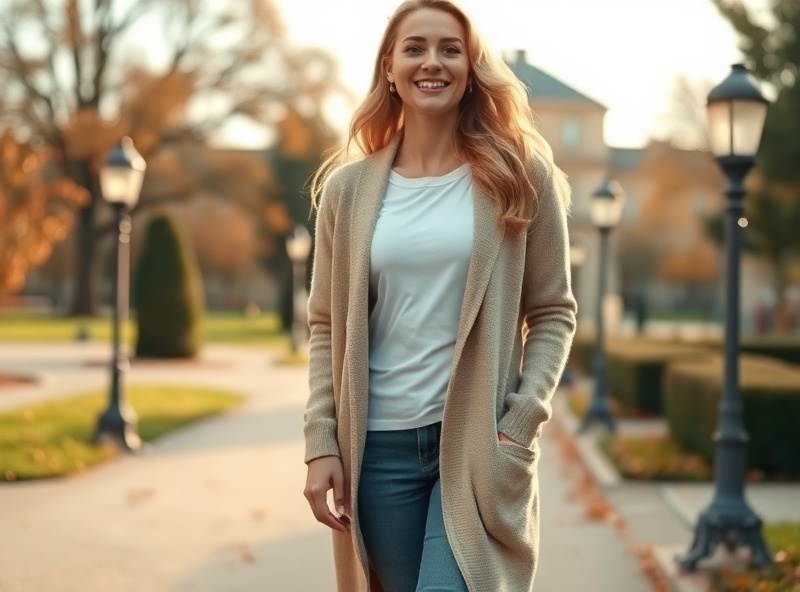 Cardigan bege